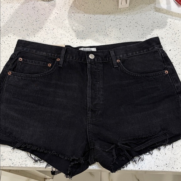 NWT! Agolde Denim Black Parker Short Trance size 31 - Picture 4 of 11